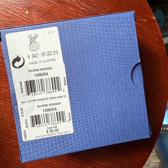 Swarovski crystal rocking reindeer 1096034 with box - Picture 7 of 7